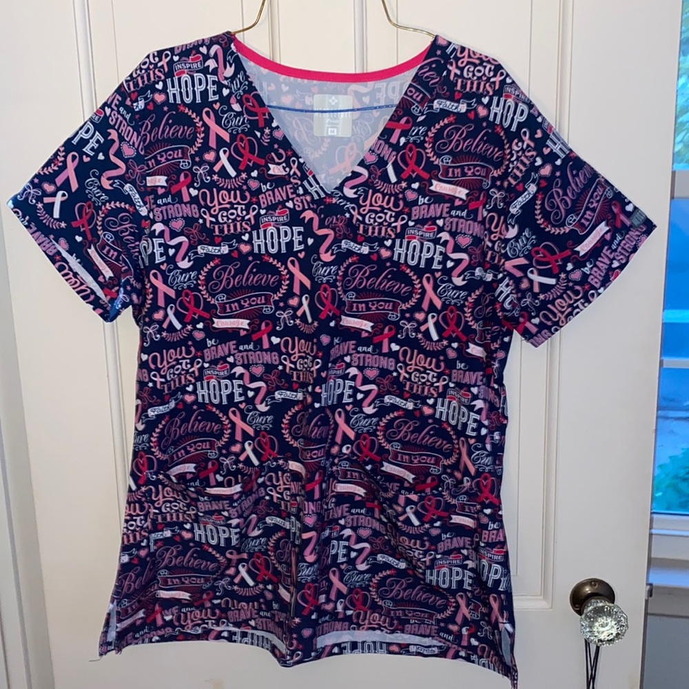 Light weight, cancer, scrub top